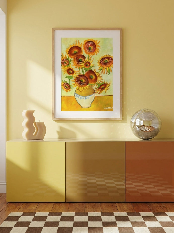 Bagel Sunflowers By Laurel Greenfield | Art & Canvas Print