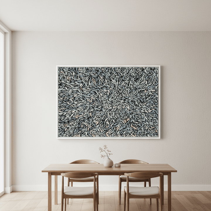 Baibaiye Healing Leaves Blue Tone by Emma Rigney wall - art - picture - poster