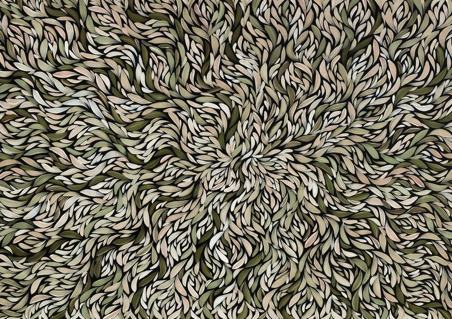 Baibaiye Healing Leaves Green Tone by Emma Rigney