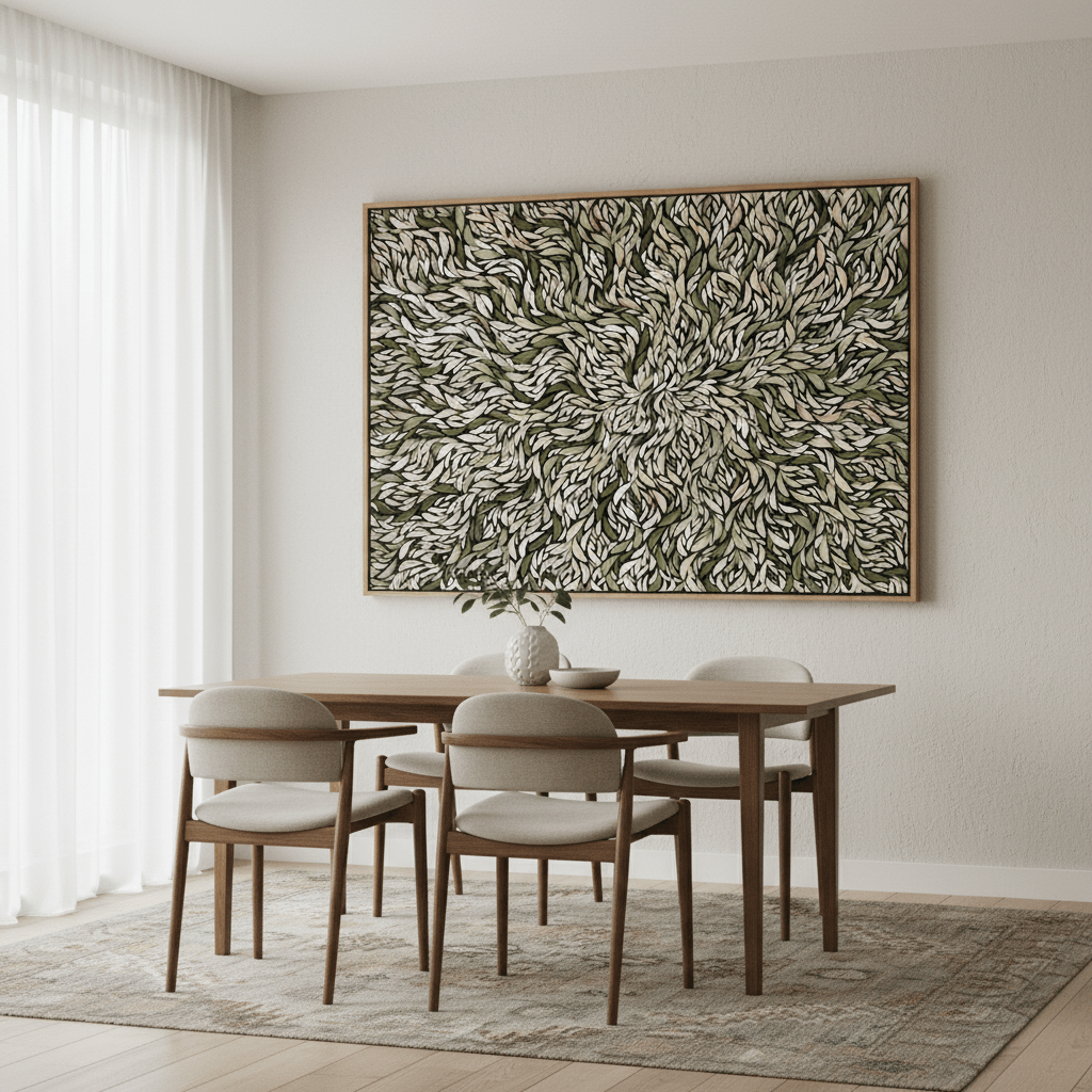Baibaiye Healing Leaves Green Tone by Emma Rigney wall - art - picture - poster