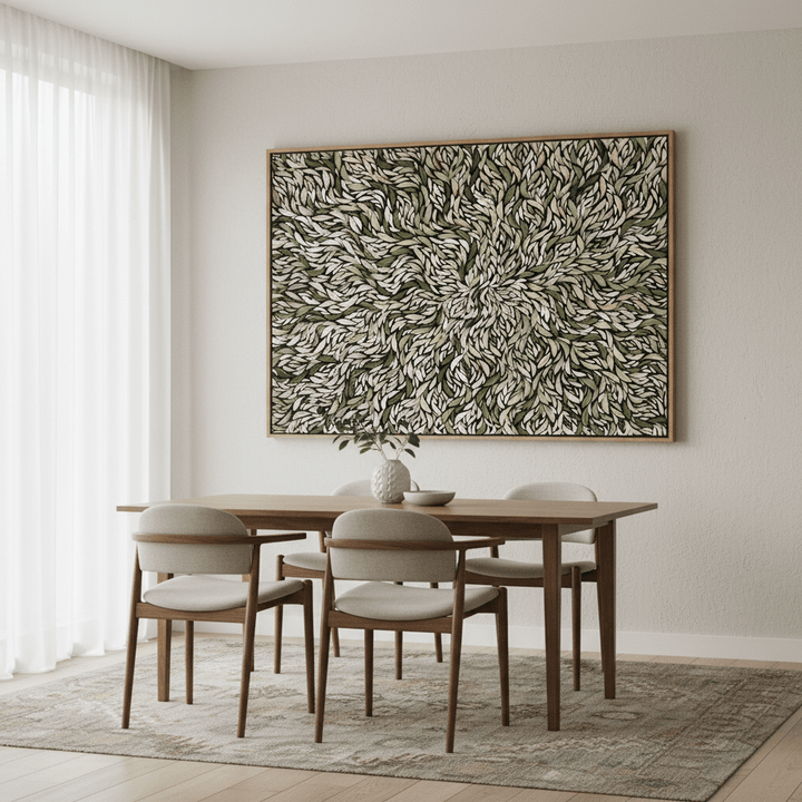 Baibaiye Healing Leaves Green Tone by Emma Rigney wall - art - picture - poster