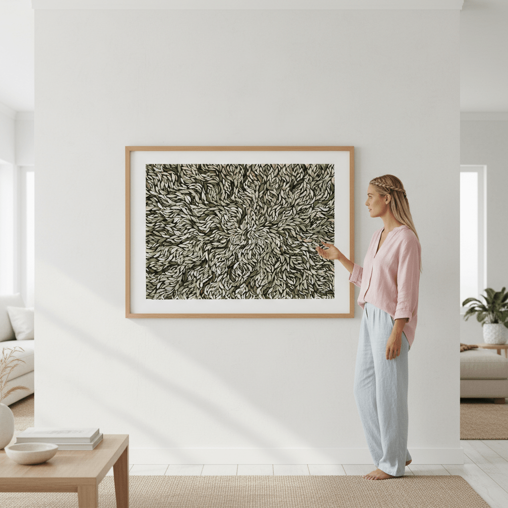 Baibaiye Healing Leaves Green Tone by Emma Rigney wall - art - picture - poster