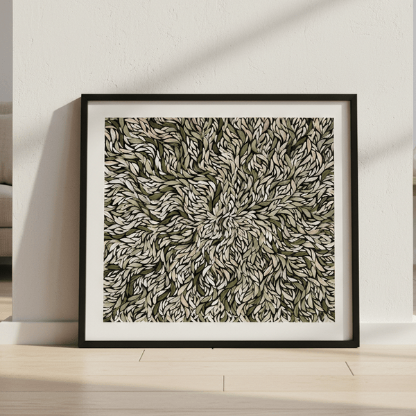 Baibaiye Healing Leaves Green Tone by Emma Rigney