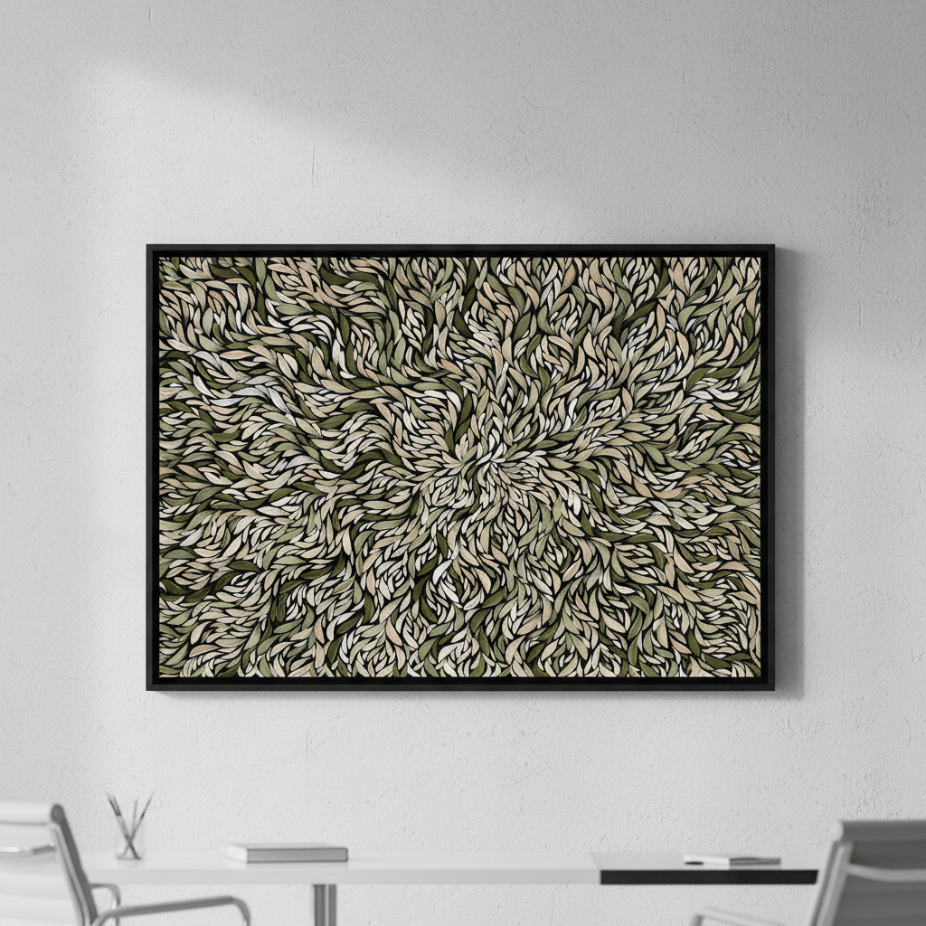 Baibaiye Healing Leaves Green Tone by Emma Rigney wall - art - picture - poster