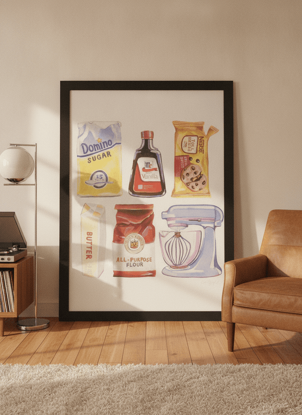 Baking Ingredients By Laurel Greenfield | Art & Canvas Print