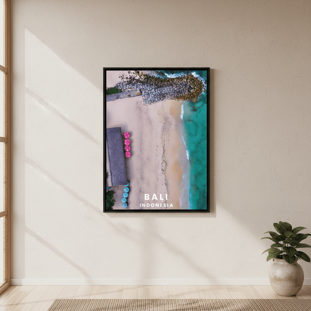 Bali Beach Travel Poster, Indonesia by L10 wall - art - picture - poster
