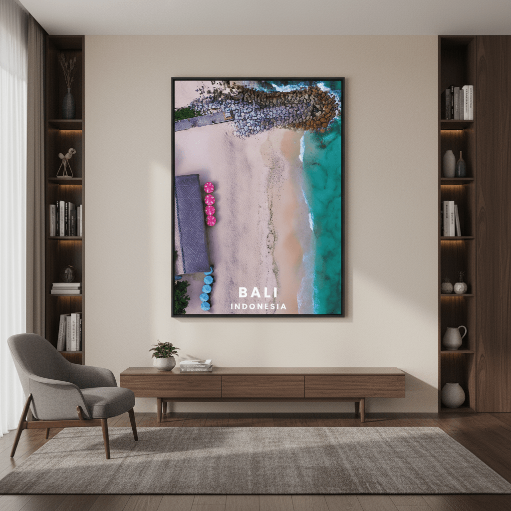 Bali Beach Travel Poster, Indonesia by L10 wall - art - picture - poster