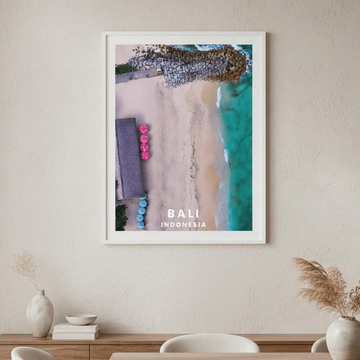 Bali Beach Travel Poster, Indonesia by L10 wall - art - picture - poster