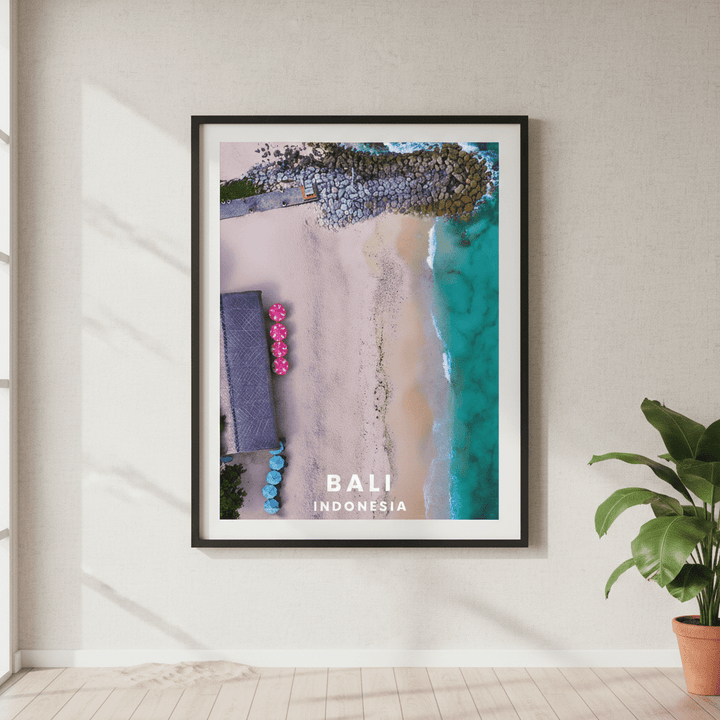 Bali Beach Travel Poster, Indonesia by L10 wall - art - picture - poster