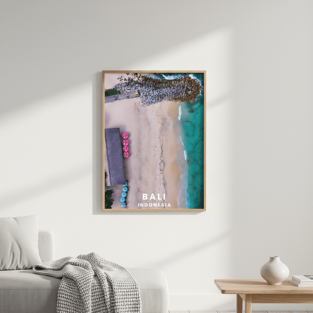 Bali Beach Travel Poster, Indonesia by L10 wall - art - picture - poster
