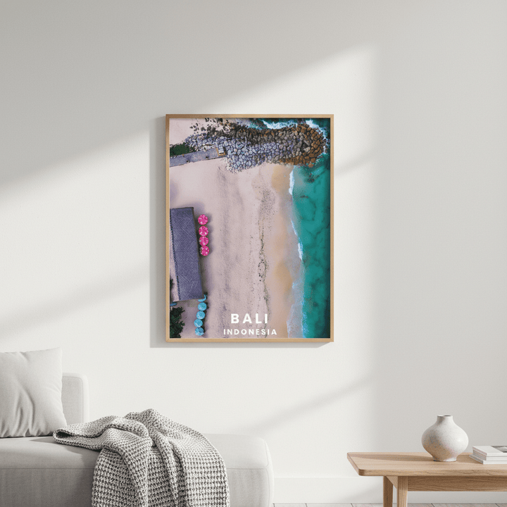 Bali Beach Travel Poster, Indonesia by L10 wall - art - picture - poster