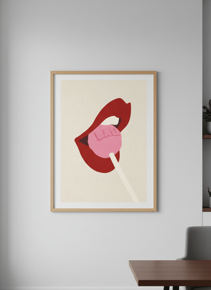 Contemporary wall art featured in a bright modern office workspace