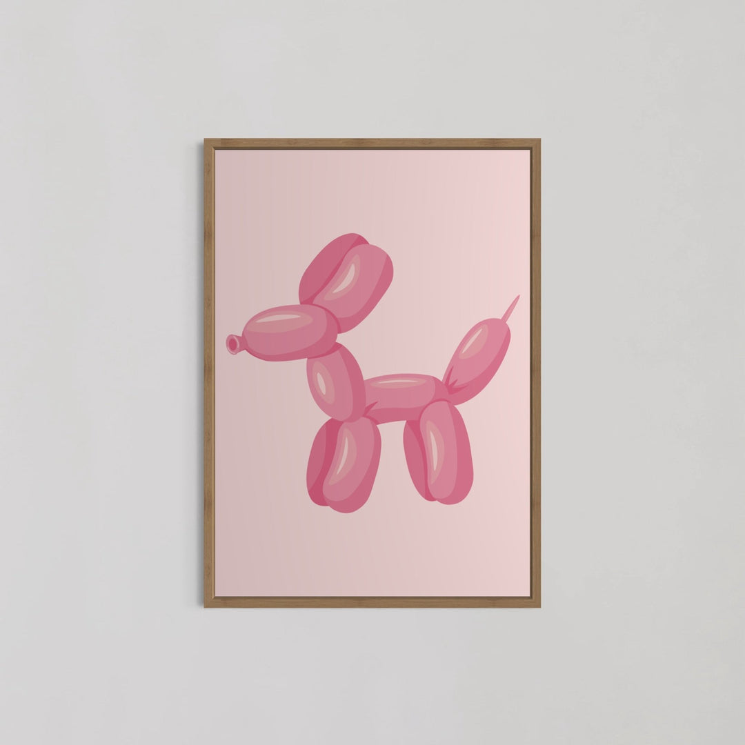 Balloon Dog Drop Funny Wall Art - Style My Wall