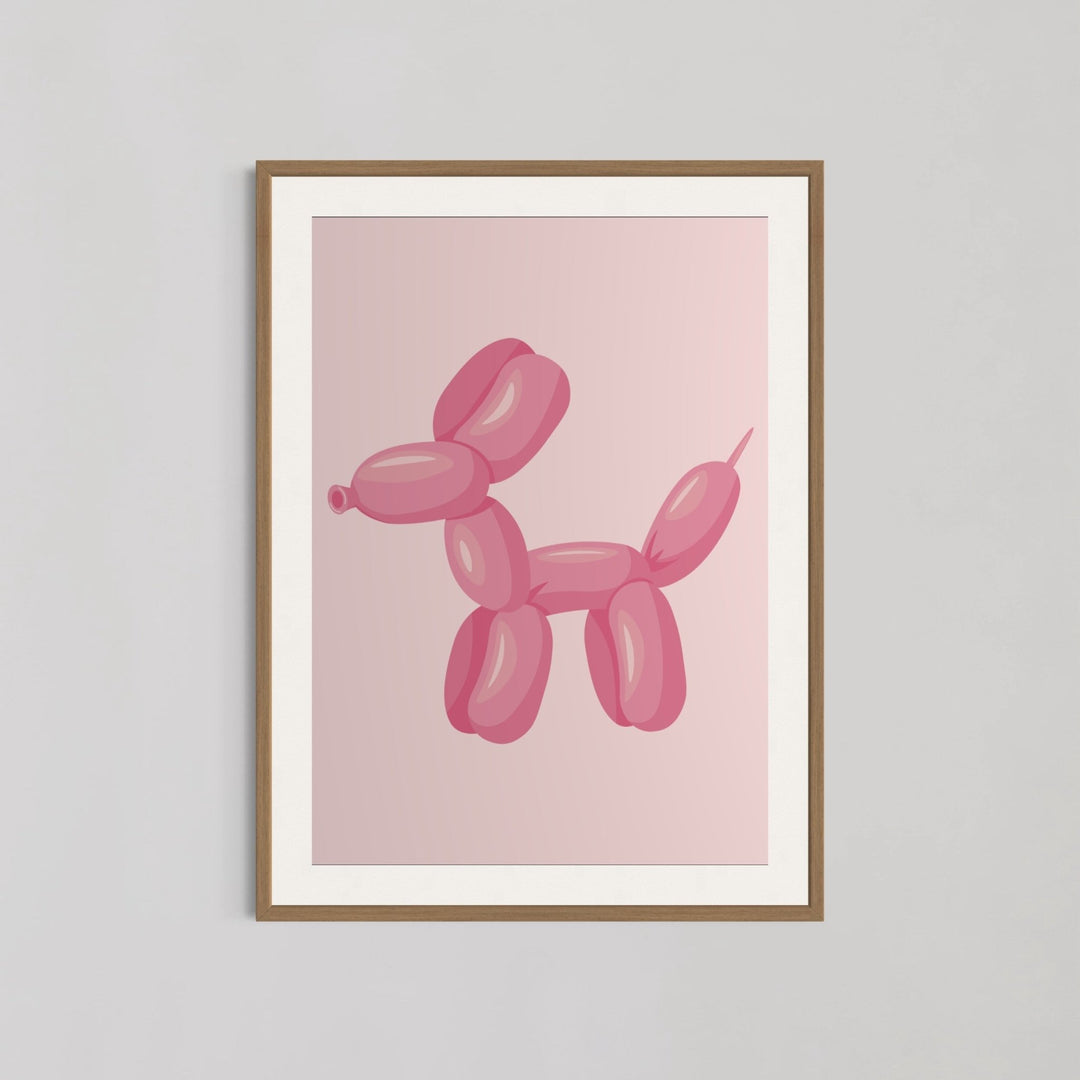 Balloon Dog Drop Funny Wall Art - Style My Wall