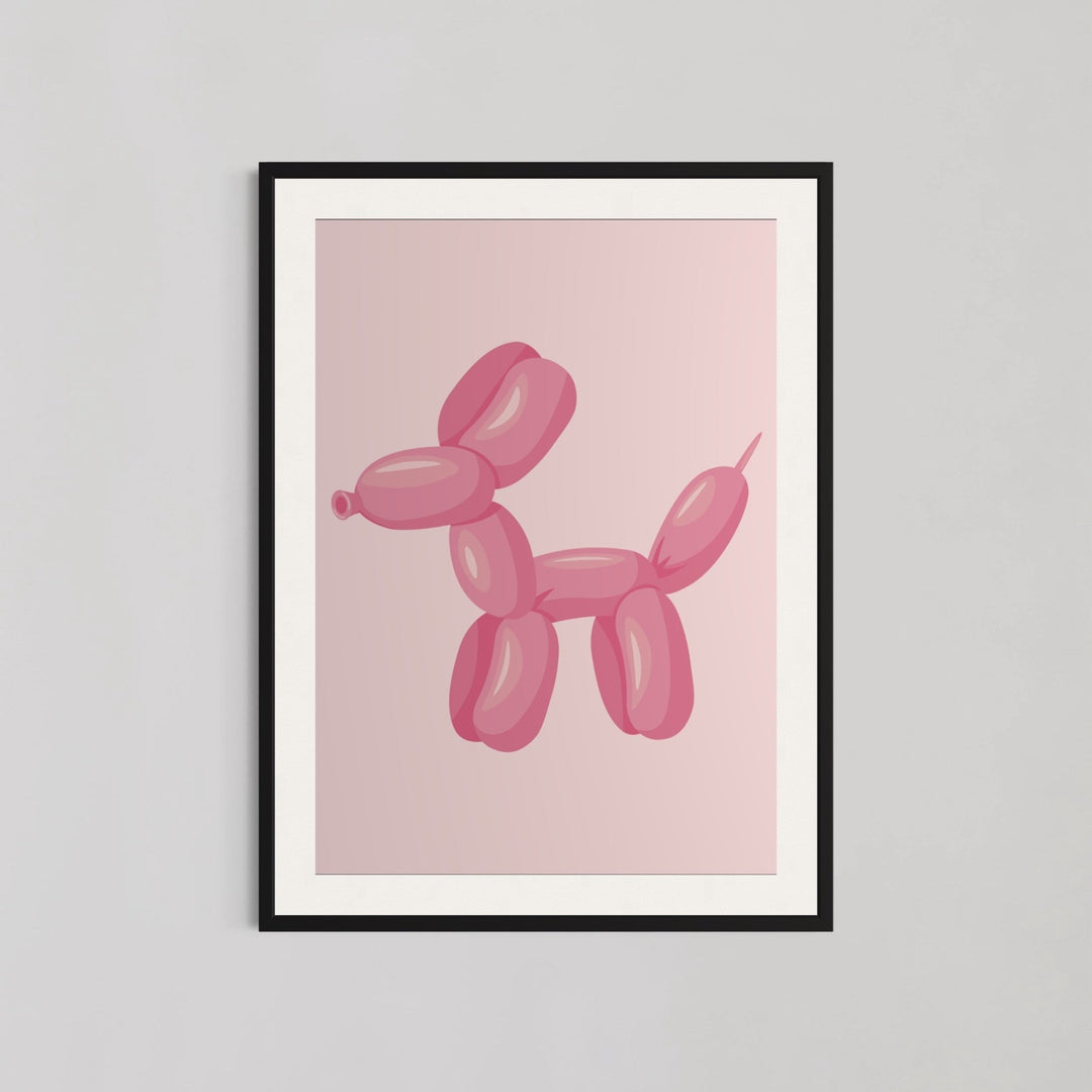 Balloon Dog Drop Funny Wall Art - Style My Wall