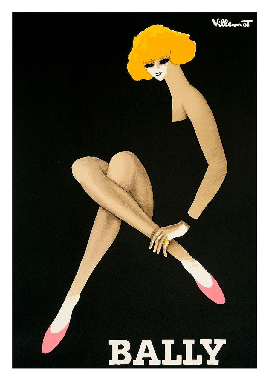 Bally Blonde Woman 1982 Vintage Wall Art