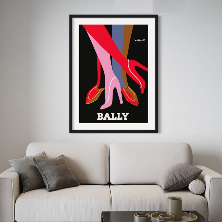 Bally Legs Wall Art Print by Bernard Villemot - Style My Wall