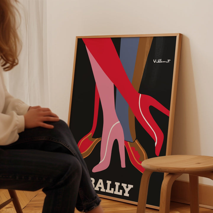 Bally Legs Wall Art Print by Bernard Villemot - Style My Wall