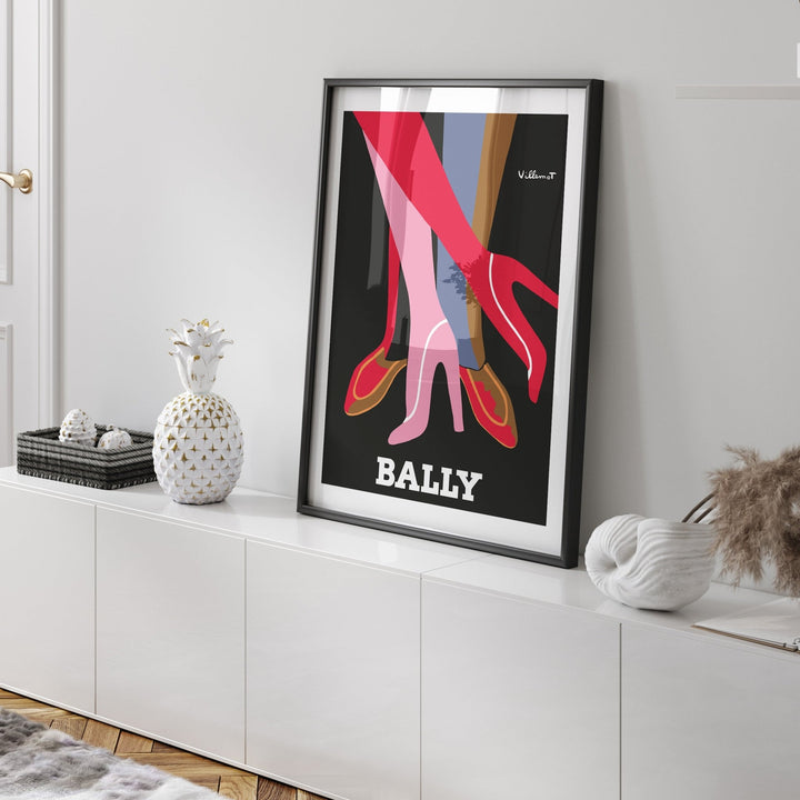 Bally Legs Wall Art Print by Bernard Villemot - Style My Wall