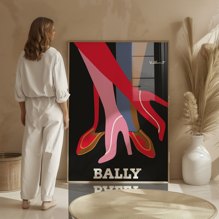 Bally Legs Wall Art Print by Bernard Villemot - Style My Wall