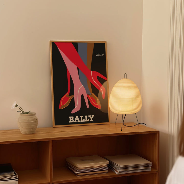 Bally Legs Wall Art Print by Bernard Villemot - Style My Wall