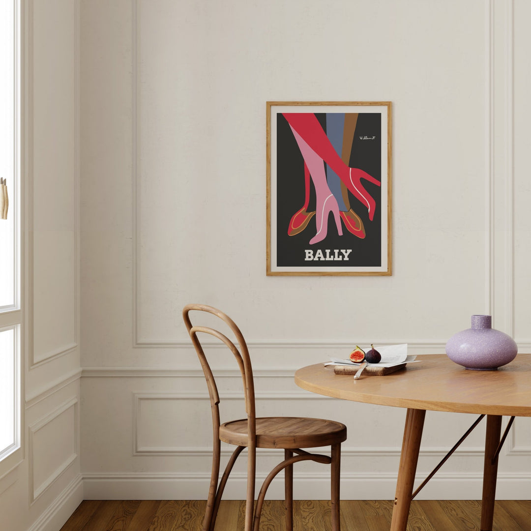 Bally Legs Wall Art Print by Bernard Villemot - Style My Wall