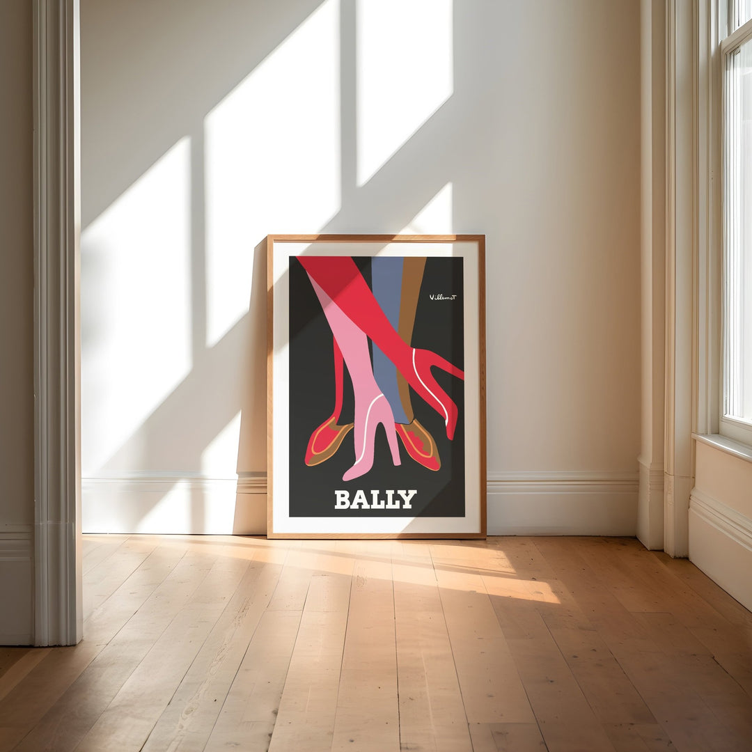 Bally Legs Wall Art Print by Bernard Villemot - Style My Wall