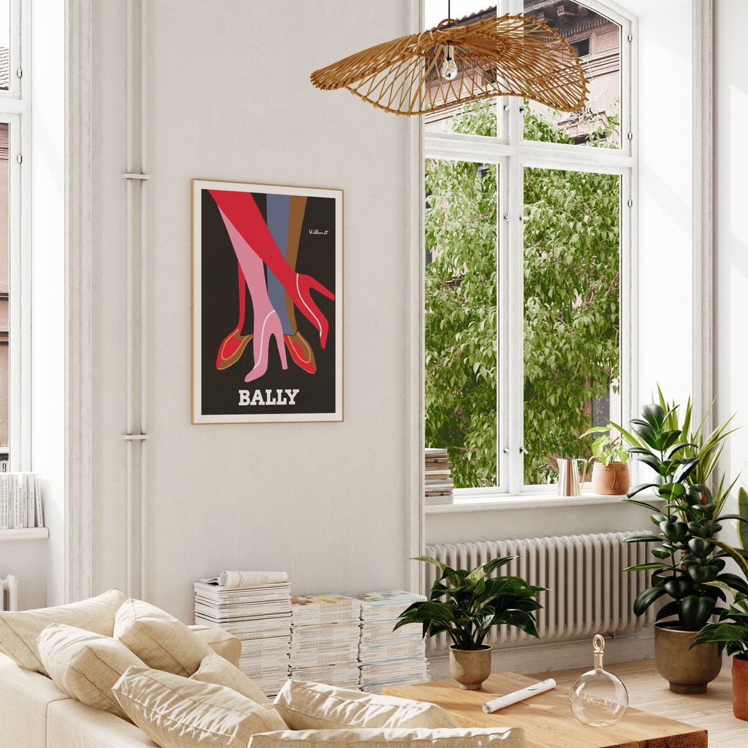 Bally Legs Wall Art Print by Bernard Villemot - Style My Wall