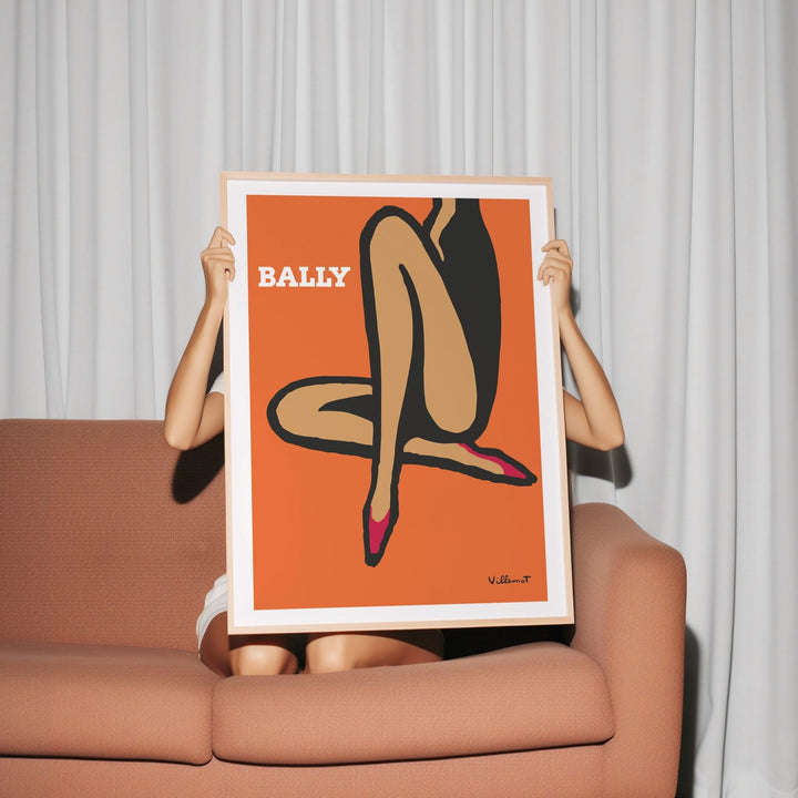 Bally Orange Legs by Bernard Villemot - Style My Wall