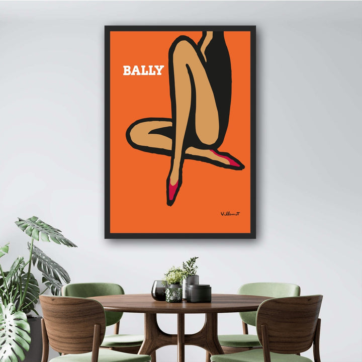 Bally Orange Legs by Bernard Villemot - Style My Wall