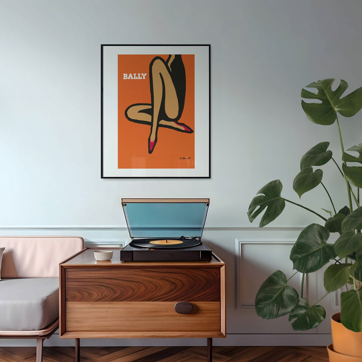 Bally Orange Legs by Bernard Villemot - Style My Wall