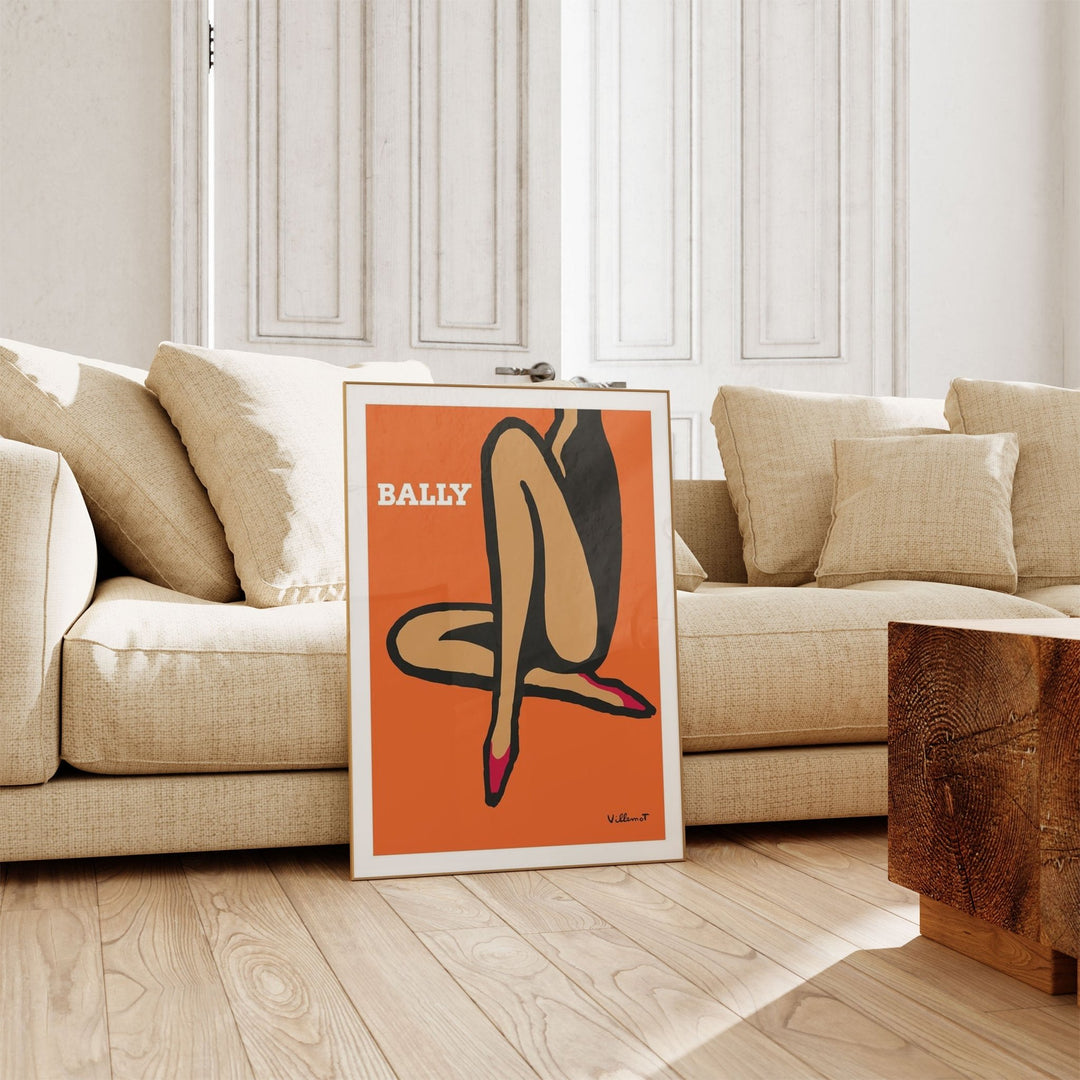 Bally Orange Legs by Bernard Villemot - Style My Wall