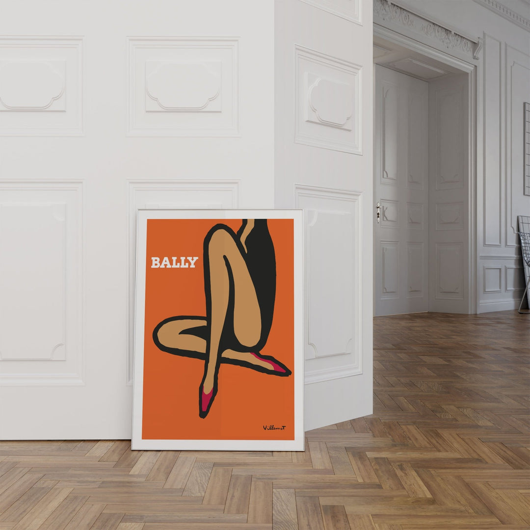 Bally Orange Legs by Bernard Villemot - Style My Wall