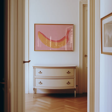 Banana Pop by Maison Bootsy,gallery wall,timber border