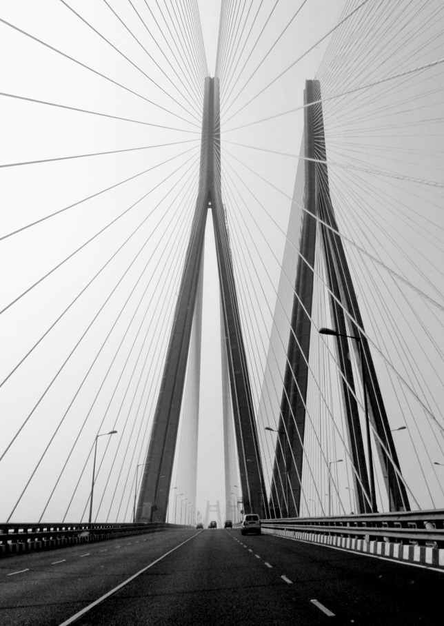 Bandra Bridge by Nicole Hunter Photograph Wall Art frame