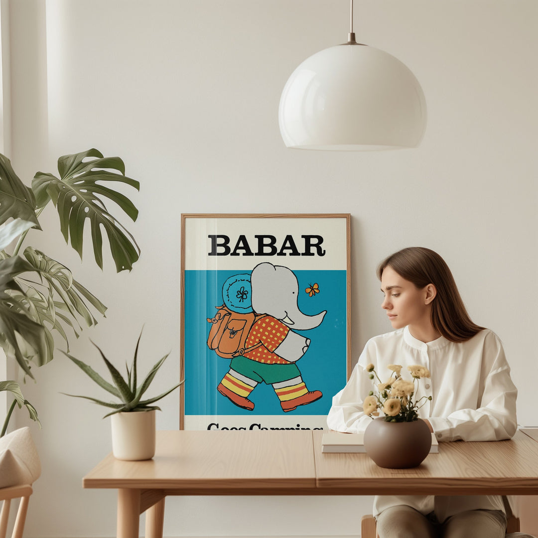 Barbar Goes Camping Kids Print - Style My Wall