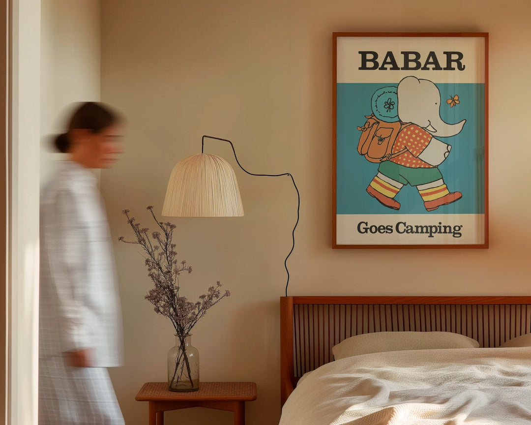 Barbar Goes Camping Kids Print - Style My Wall