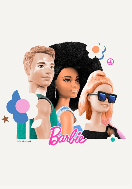 Barbie 3 Model Retro Vintage Poster