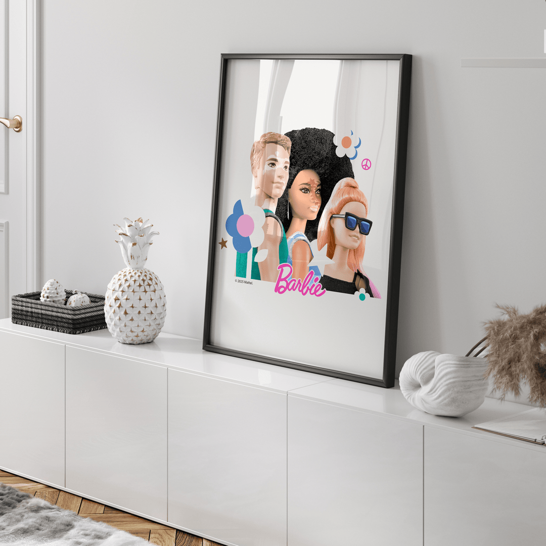 Barbie 3 Model Retro Vintage Poster wall - art - picture - poster