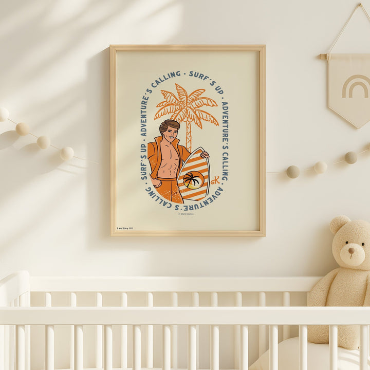 Barbie Adventures Calling Surfs Up Print wall - art - picture - poster