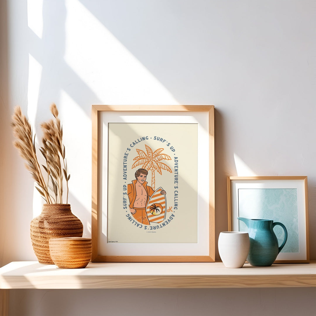 Barbie Adventures Calling Surfs Up Print wall - art - picture - poster