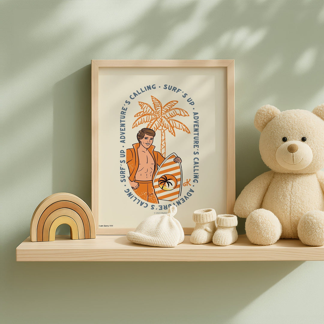 Barbie Adventures Calling Surfs Up Print wall - art - picture - poster