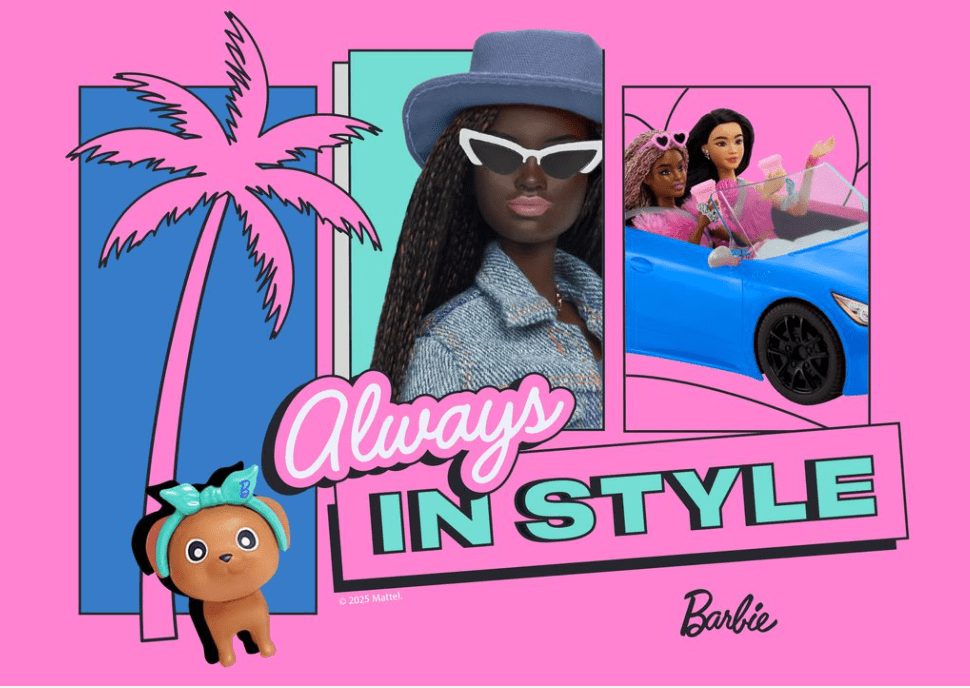 Barbie Always in Style Landscape Print,frame