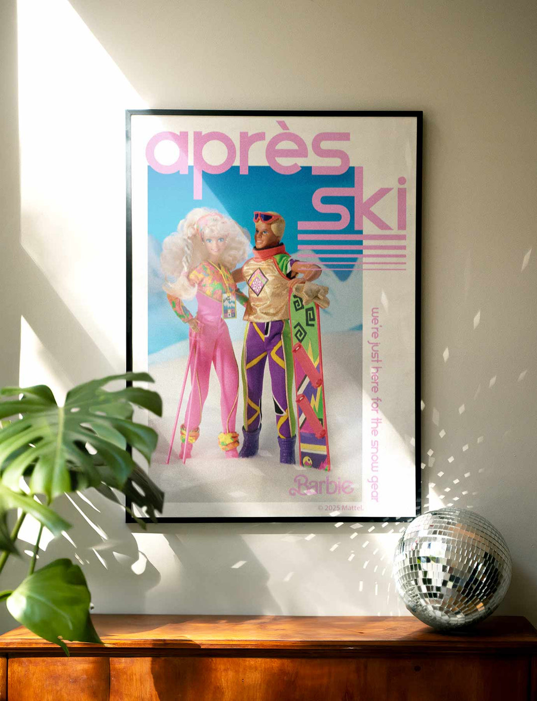 Barbie Apres Ski Retro Print wall - art - picture - poster