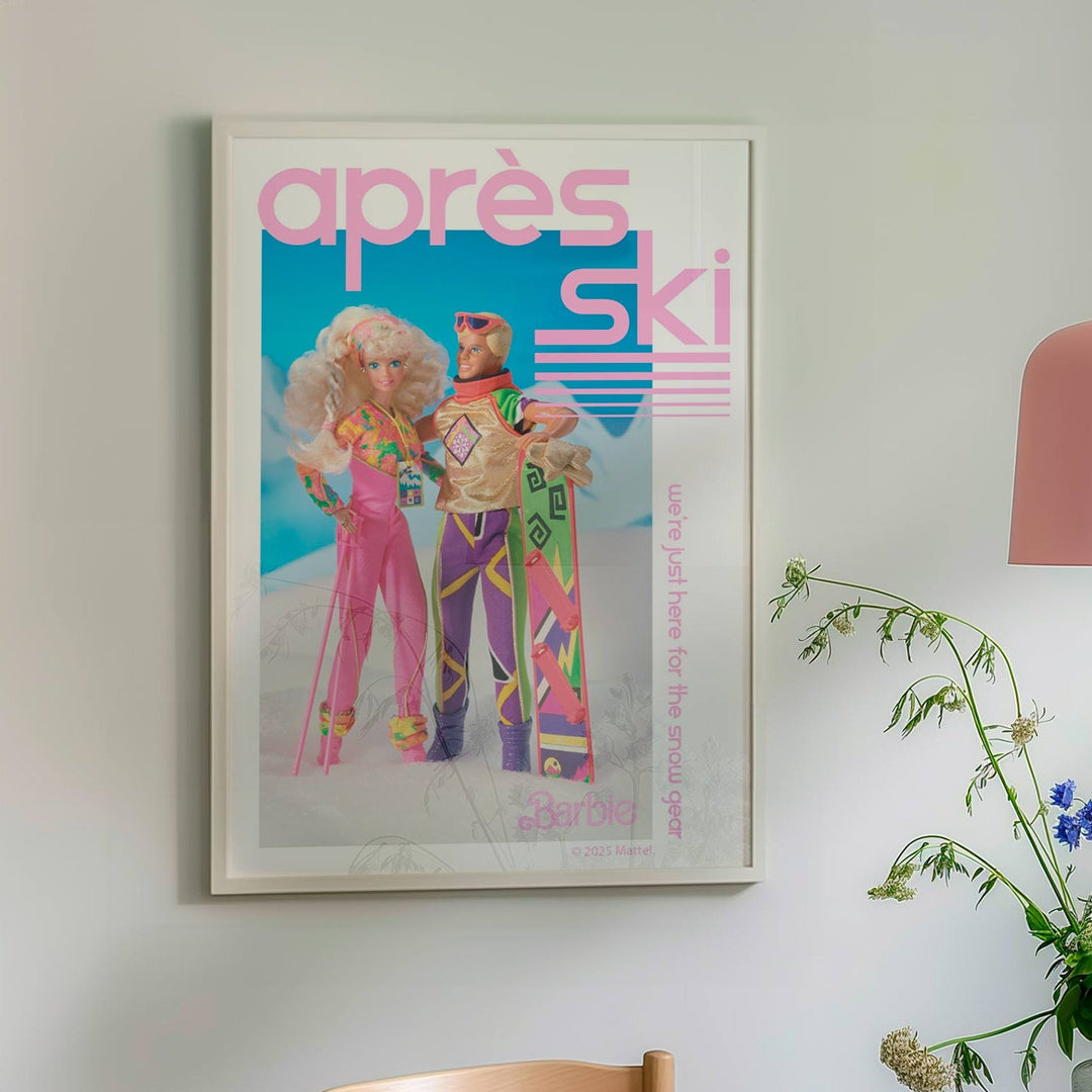 Barbie Apres Ski Retro Print wall - art - picture - poster