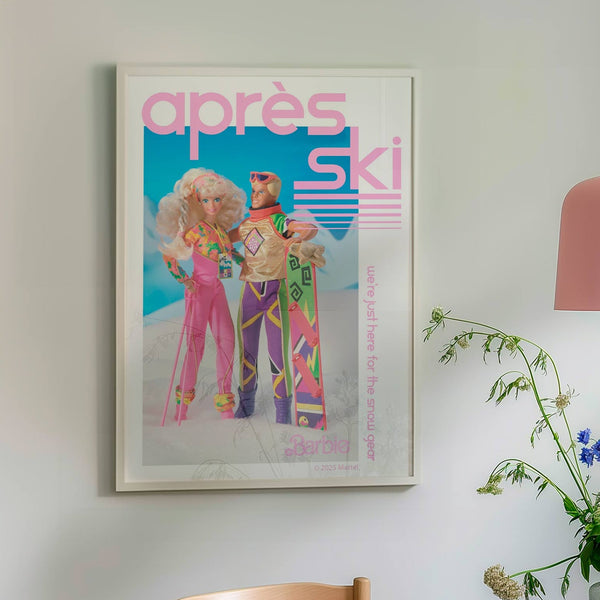 Barbie Apres Ski Retro Print