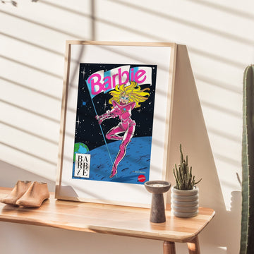 Barbie Astro Retro Print wall - art - picture - poster