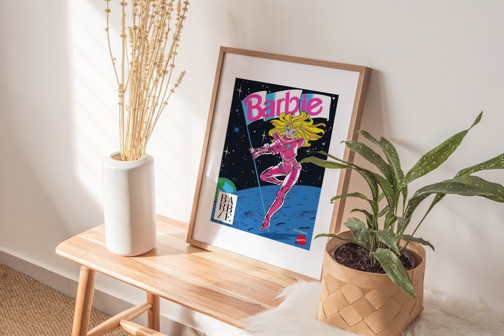 Barbie Astro Retro Print wall - art - picture - poster