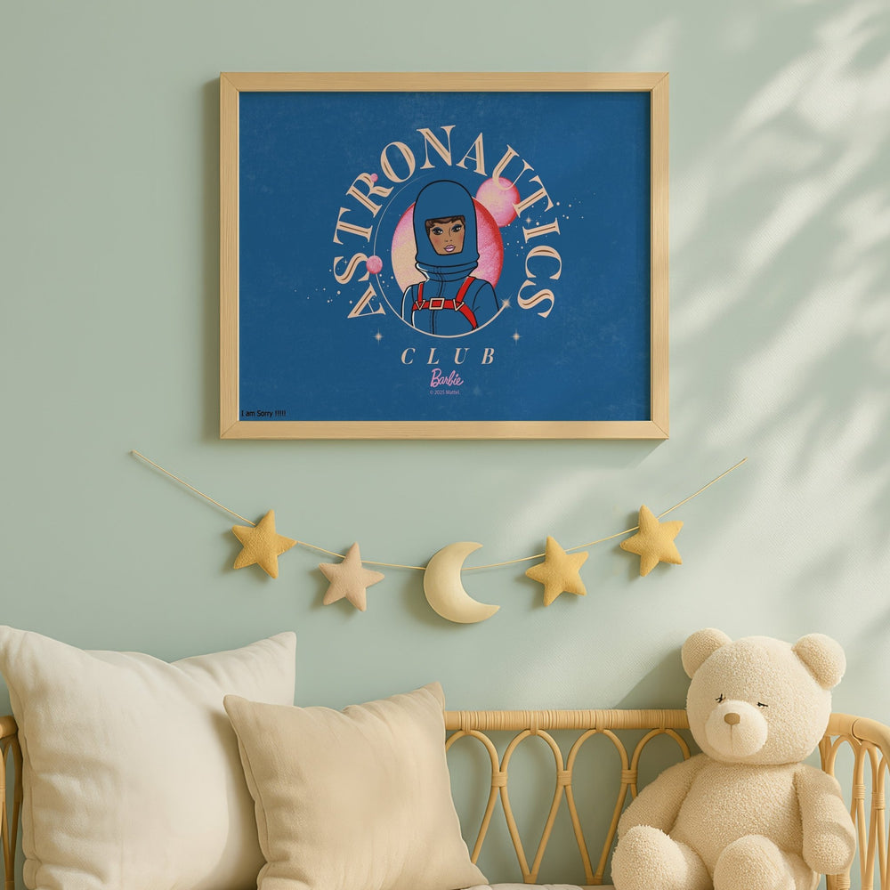 Barbie Astronauts Club Landscape Print wall - art - picture - poster