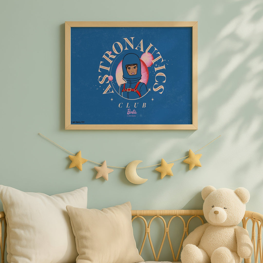 Barbie Astronauts Club Landscape Print wall - art - picture - poster